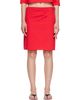 Brooke Callahan Brooke Callahan Red Straight Midi Skirt - 1