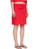 Brooke Callahan Brooke Callahan Red Straight Midi Skirt - 2