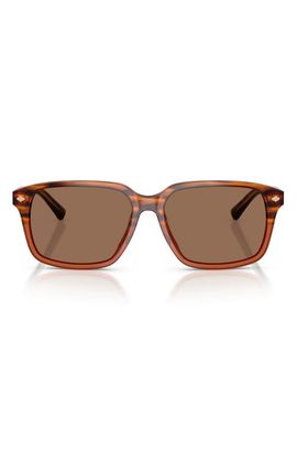 Brooks Brothers Brooks Brothers 57mm Rectangular Sunglasses