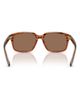 Brooks Brothers Brooks Brothers 57mm Rectangular Sunglasses - 5