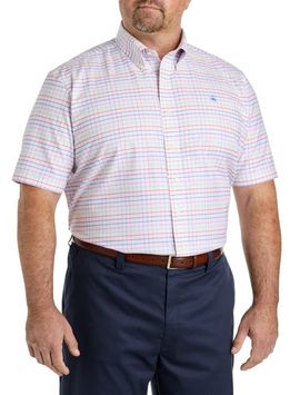 Brooks Brothers Brooks Brothers Big & Tall Non-Iron Plaid Oxford Sport Shirt