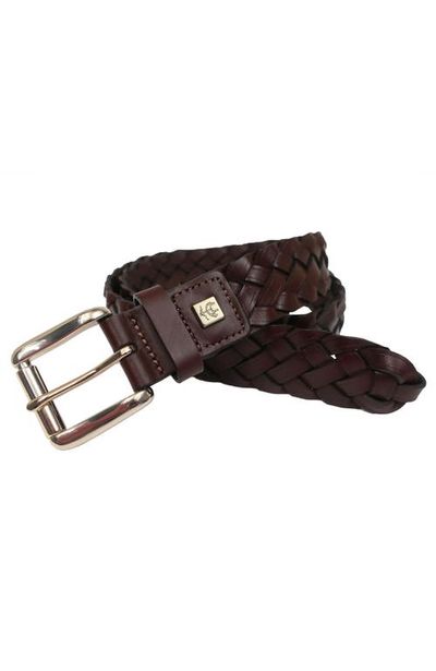 Brooks Brothers Brooks Brothers Braided Full Grain Leather Belt