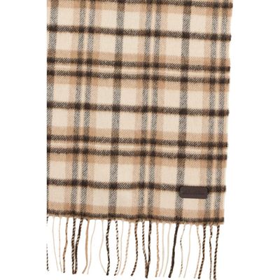 Brooks Brothers Brooks Brothers Camel Hair Grid Plaid Scarf