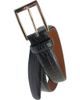 Brooks Brothers Brooks Brothers Crocodile Embossed Leather Belt - 1