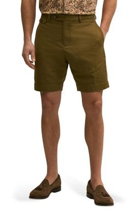Brooks Brothers Brooks Brothers Flat Front Linen & Cotton Shorts