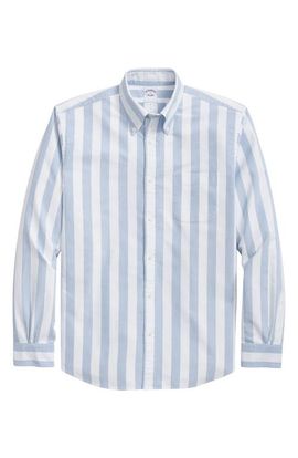 Brooks Brothers Brooks Brothers Friday Regular Fit Regatta Stripe Cotton Button-Down Oxford Shirt