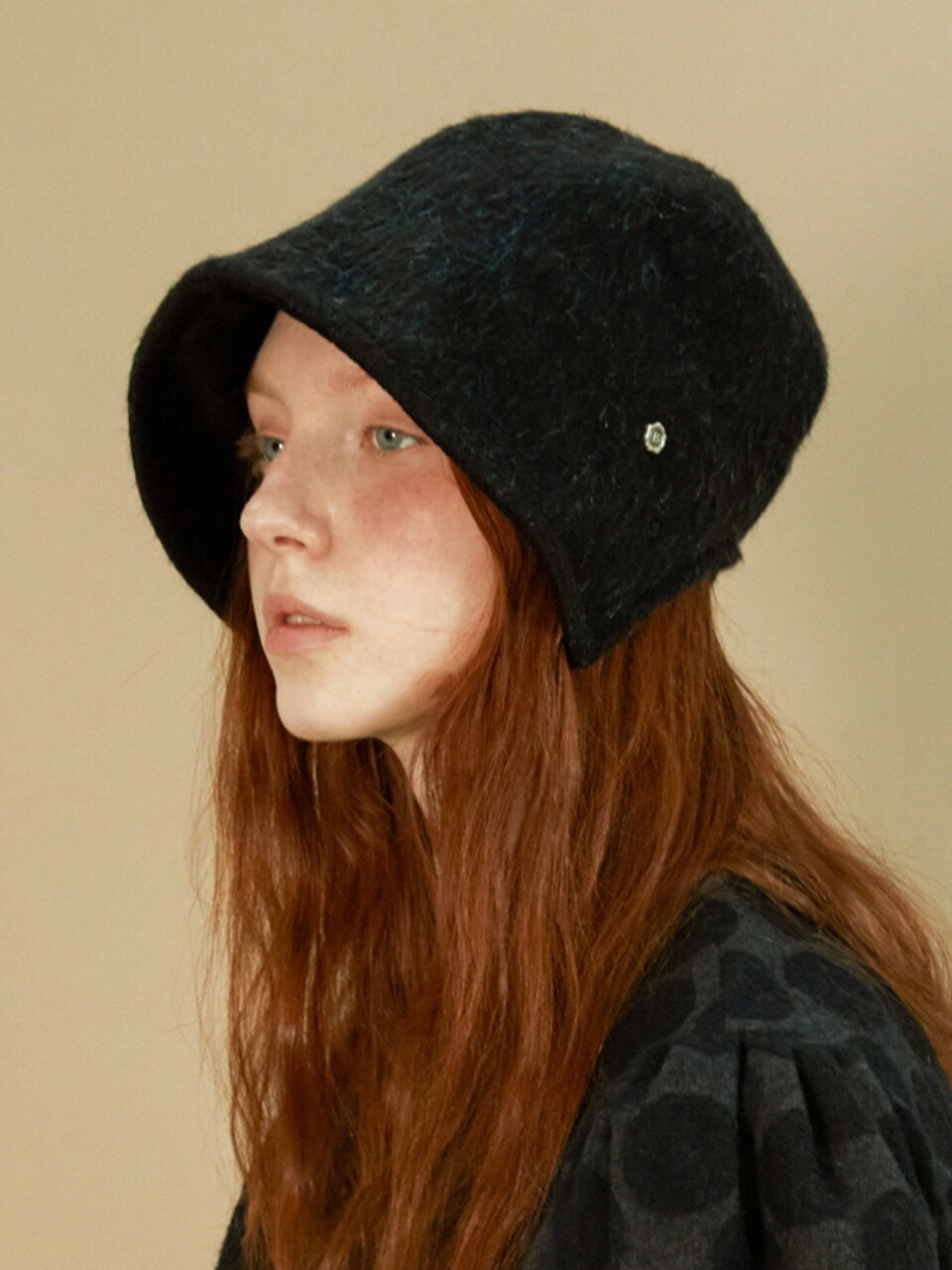 Brown Hat Classic Banding Bonnet Hat - Cashmere Black