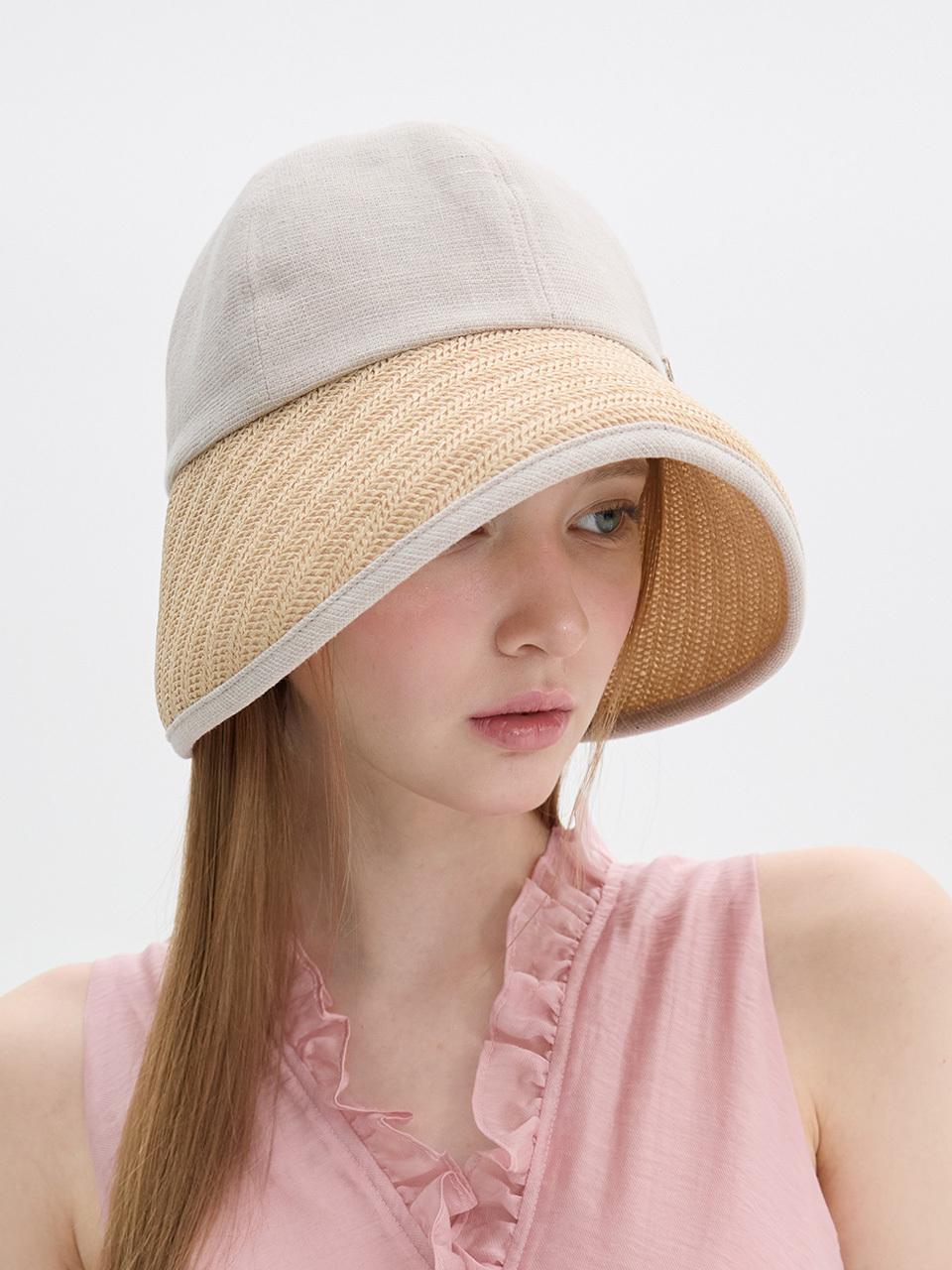 Brown Hat Deauville Bucket Hat [Ivory]