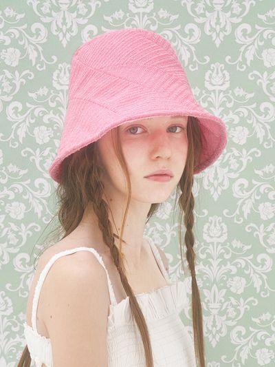 Brown Hat Delicate Pannel Bucket Hat