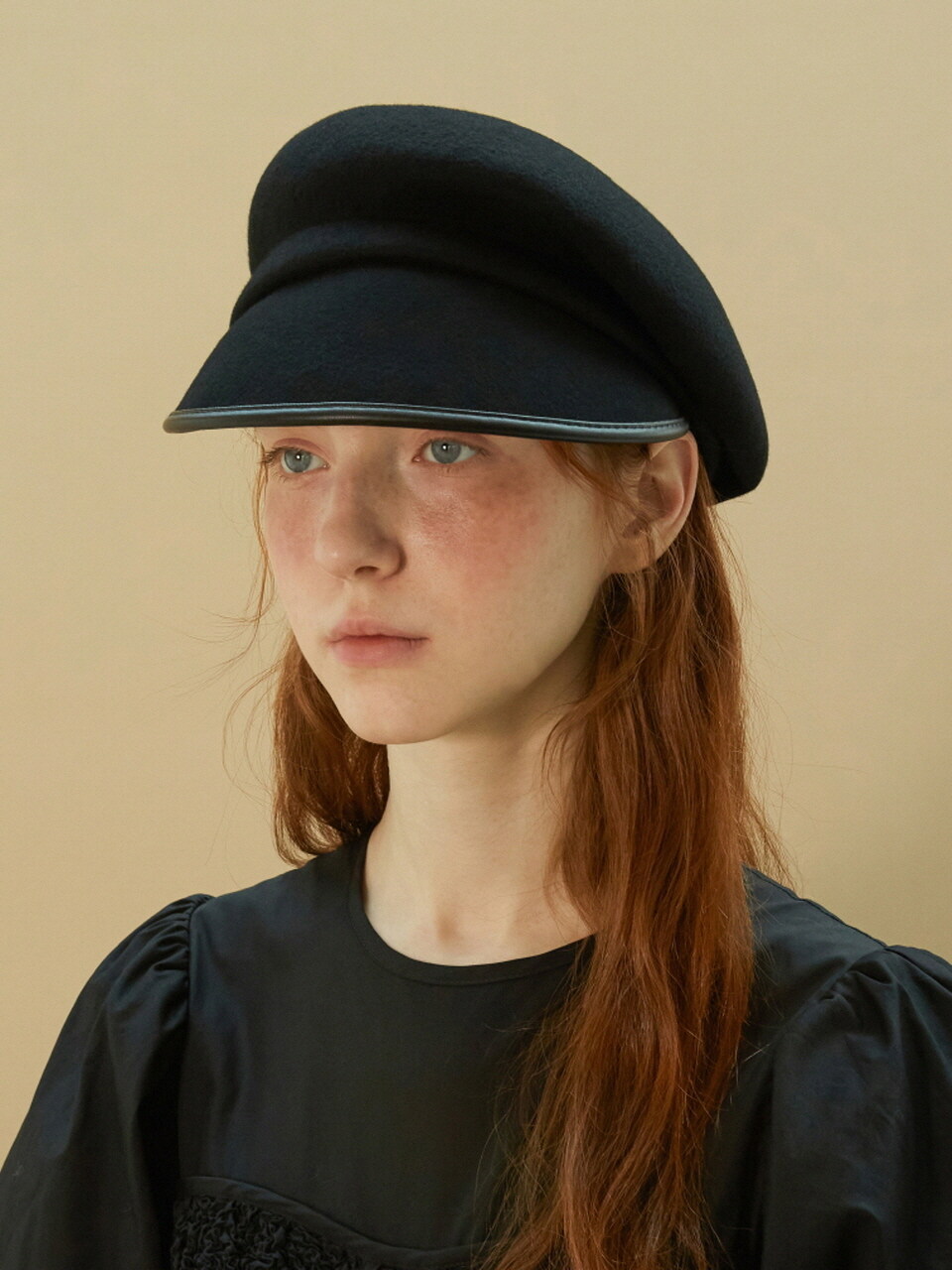 Brown Hat French Felt Casquette Cap