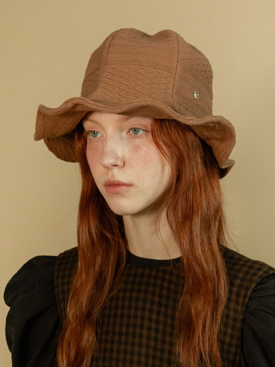 Brown Hat Frill Lily Hat