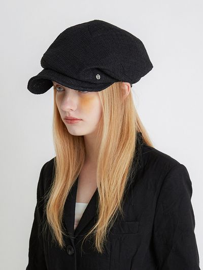 Brown Hat Iconic Casquette_Summer Tweed