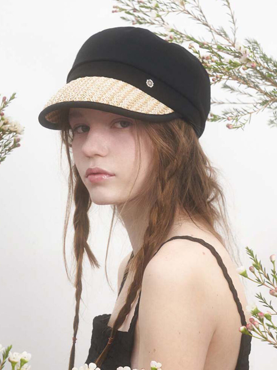 Brown Hat London Straw Matroos_Black