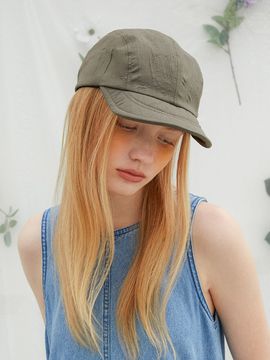 Brown Hat Oh Boy Cap_Wrinkled Cotton Khaki