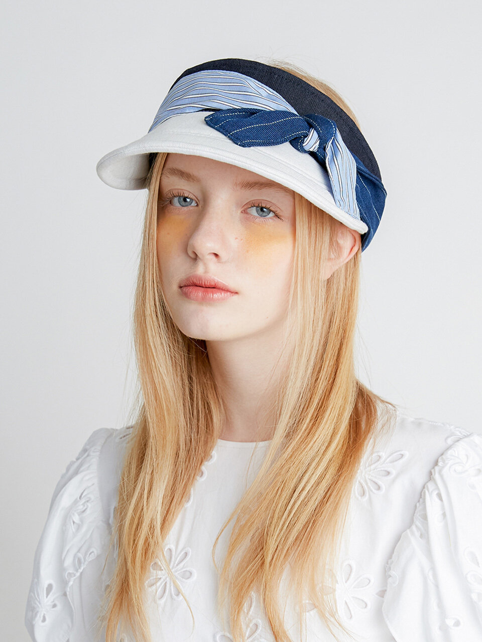 Brown Hat Petit Tie Sun Visor