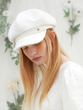 Brown Hat Pure Lace Casquette