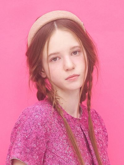 Brown Hat [serre-tete] Chouette Hairband_Peach