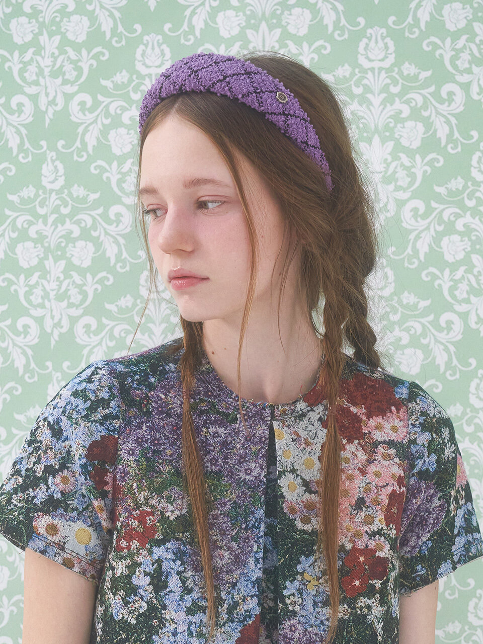 Brown Hat [serre-tete] Chouette Hairband_Purple