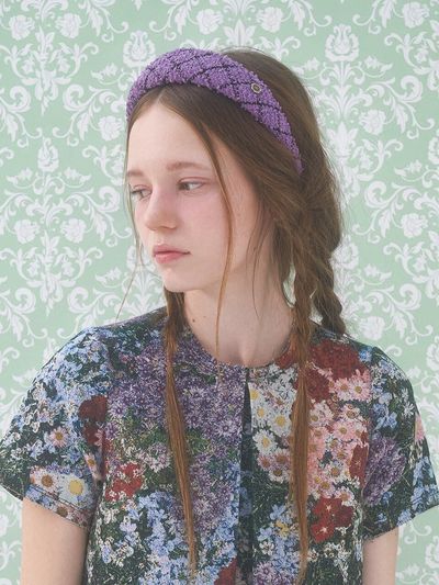Brown Hat [serre-tete] Chouette Hairband_Purple
