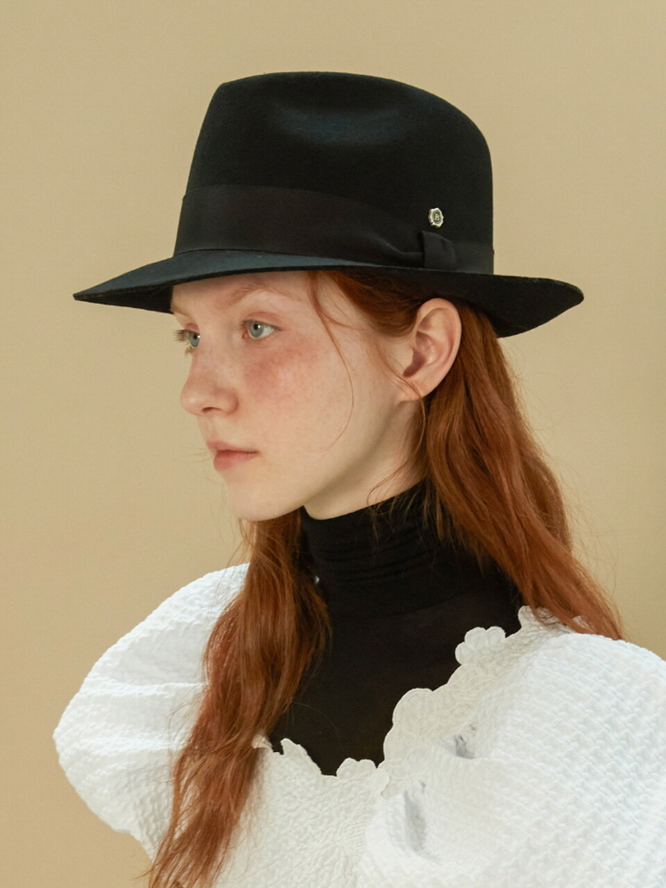 Brown Hat Trilby Fedora Hat - Black