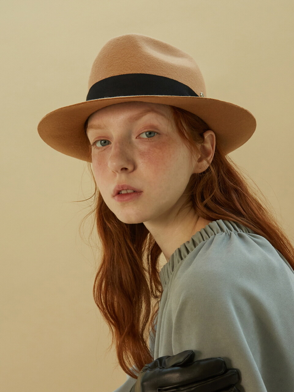 Brown Hat Trilby Fedora Hat - Milky Camel