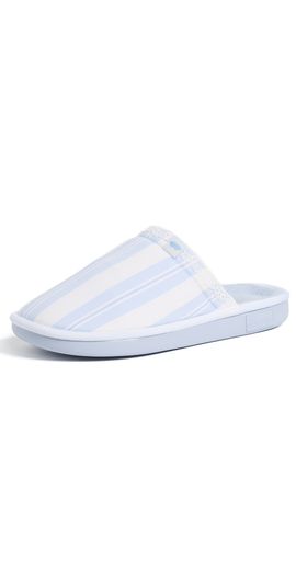 Brunch Brunch Cozyland & Brunch Essential Slippers Blue Stripe
