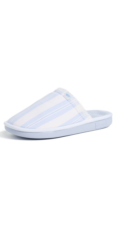 Brunch Brunch Cozyland & Brunch Essential Slippers Blue Stripe