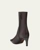 Brunello Cucinelli 55mm Monili Heel Leather Ankle Booties - 2