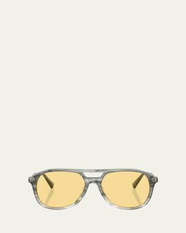 Brunello Cucinelli 56MM Aviator Sunglasses