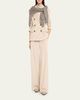Brunello Cucinelli Airy Shimmer Open-Knit Mock Neck Sweater - 2