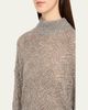 Brunello Cucinelli Airy Shimmer Open-Knit Mock Neck Sweater - 5