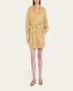 Brunello Cucinelli Belted Striped Linen-Silk Bermuda Shorts - 2