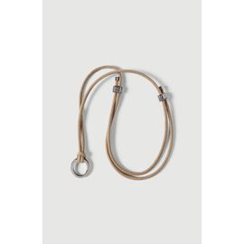 Brunello Cucinelli Brunello Cucinelli Alcantara glasses cord with monili