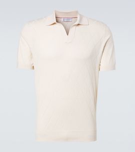 Brunello Cucinelli Brunello Cucinelli Argyle cotton polo shirt