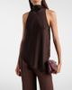 Brunello Cucinelli Brunello Cucinelli Asymmetric silk satin top - 2