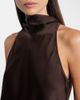 Brunello Cucinelli Brunello Cucinelli Asymmetric silk satin top - 3