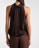 Brunello Cucinelli Brunello Cucinelli Asymmetric silk satin top - 5