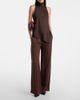 Brunello Cucinelli Brunello Cucinelli Asymmetric silk satin top - 6