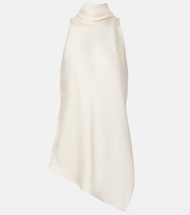 Brunello Cucinelli Brunello Cucinelli Asymmetric silk top