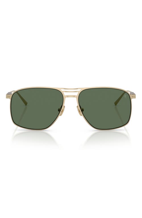 Brunello Cucinelli Brunello Cucinelli BC2017ST 56mm Polarized Rectangle Sunglasses