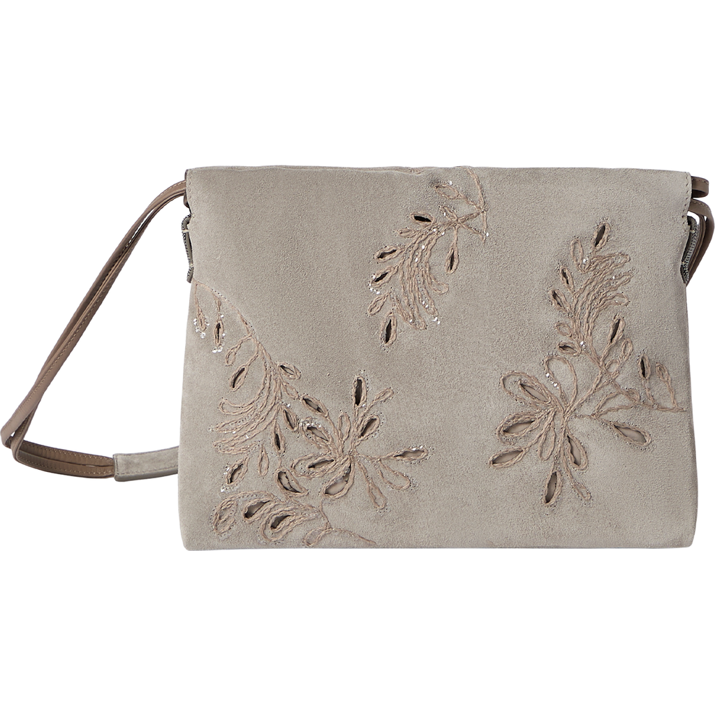 Brunello Cucinelli Brunello Cucinelli BC Duo pouch bag with broderie anglaise
