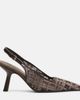 Brunello Cucinelli Brunello Cucinelli Beaded checked leather-trimmed slingback pumps - 5