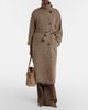 Brunello Cucinelli Brunello Cucinelli Belted herringbone wool-blend coat - 5