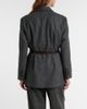 Brunello Cucinelli Brunello Cucinelli Belted wool and cashmere blazer - 6