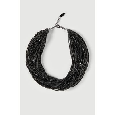 Brunello Cucinelli Brunello Cucinelli Black hematite and Sterling Silver choker 