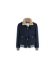 Brunello Cucinelli Brunello Cucinelli Bonded cashmere beaver cloth bomber jacket with Thermore® padding and detachable shearling collar - 2