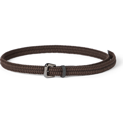 Brunello Cucinelli Brunello Cucinelli Braided belt with monili