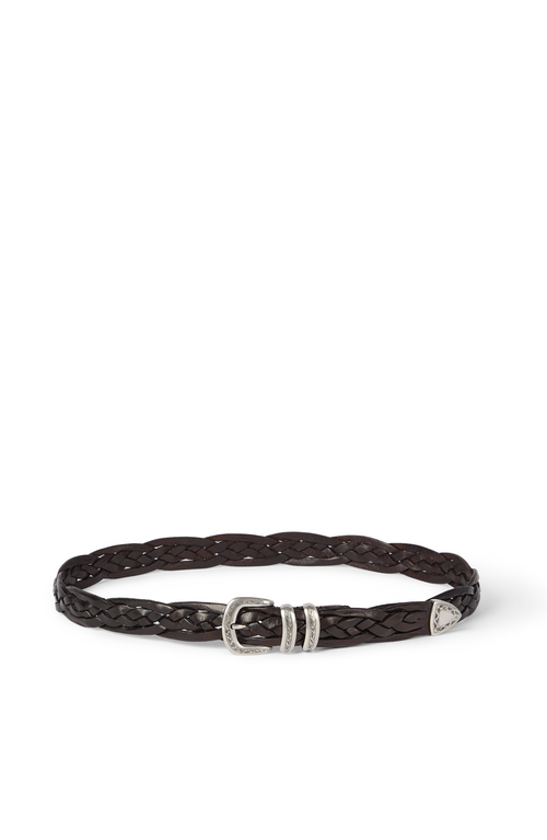 Brunello Cucinelli Brunello Cucinelli Braided calfskin belt