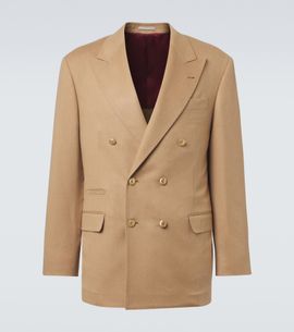 Brunello Cucinelli Brunello Cucinelli Camel hair double-breasted suit jacket