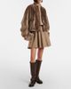 Brunello Cucinelli Brunello Cucinelli Cashmere-trimmed shearling bomber jacket - 6
